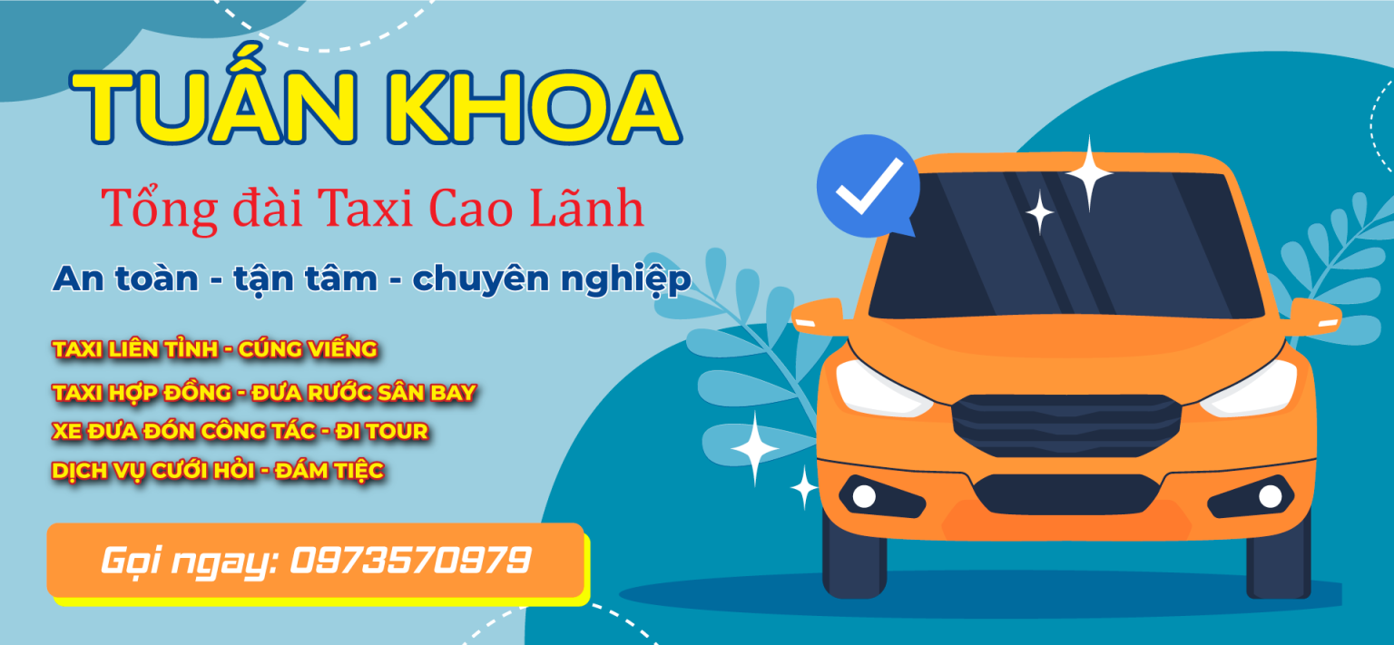 Banner Tổng đài taxi Cao Lãnh